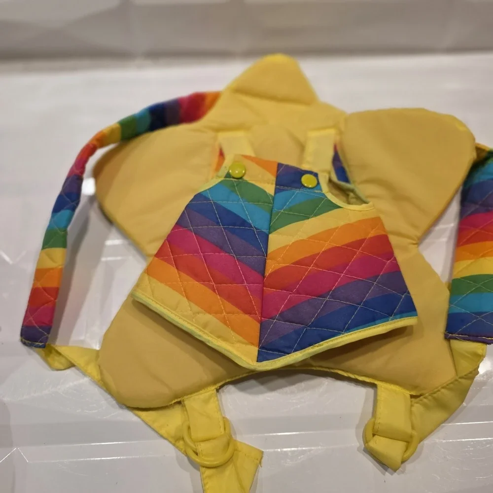 Vintage 1983 Mattel Hallmark Rainbow Brite‎ Baby Brite With Star Backpack